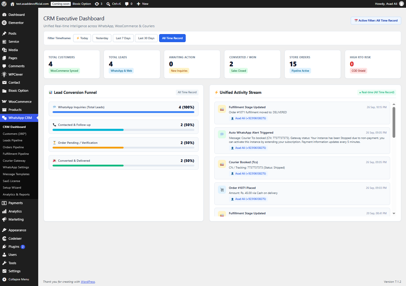 WhatsApp Sales CRM Pro – WooCommerce COD Anti-Fraud & Logistics Automation Plugin - Image 2
